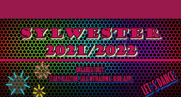 Plakat Sylwester w stylu disco