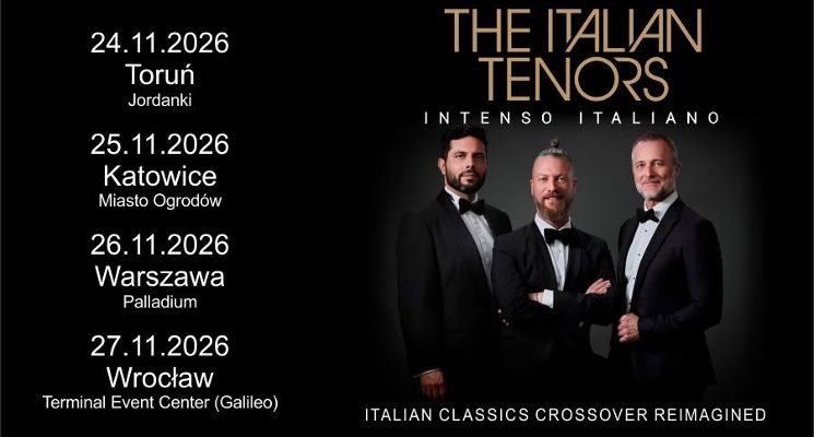 Plakat The Italian Tenors – pierwszy raz w Polsce!