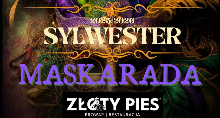 Plakat SYLWESTER 2025/2026 MASKARADA