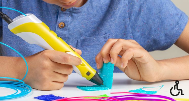 Plakat Długopis 3D - rysujemy choinki i bombki