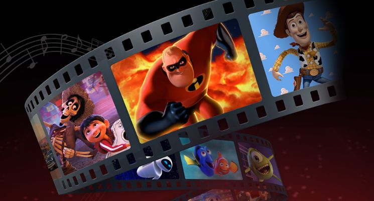 Plakat Pixar In Concert. 100-lecie Disneya