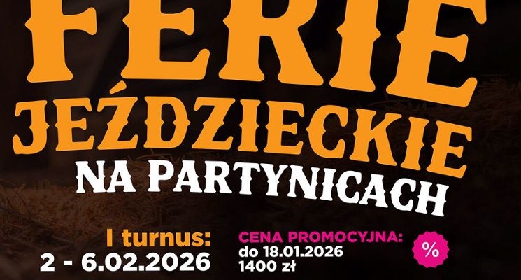 Plakat Ferie jeździeckie 2026