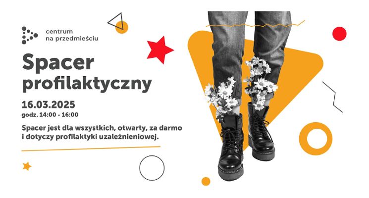 Plakat Spacer profilaktyczny i warsztaty ze zdrowego stylu życia!