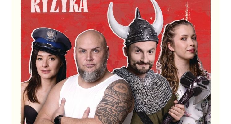 Plakat Trupa Wysokiego Ryzyka - Wieczór kabaretowe