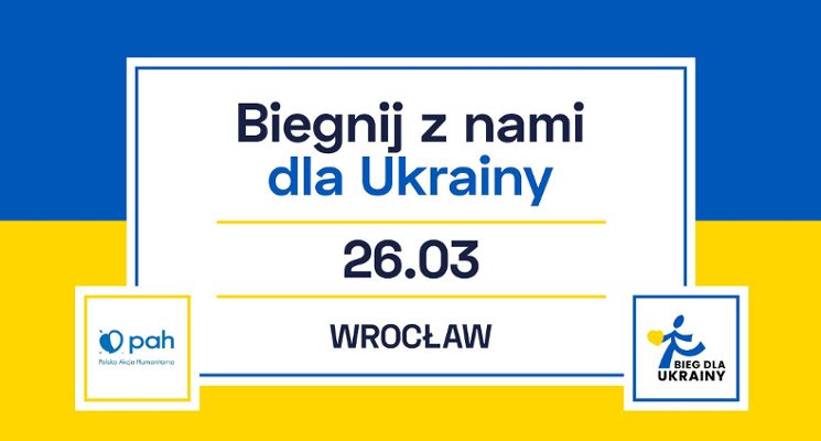 Plakat Bieg dla Ukrainy