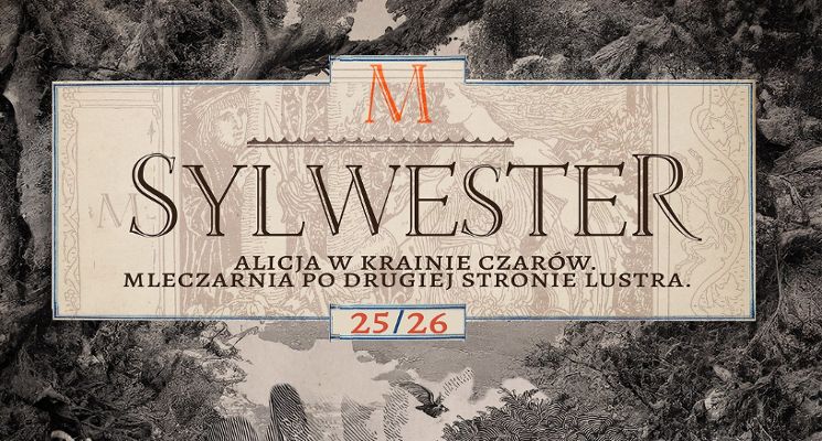 Plakat Sylwester Alicja w Krainie Czarów!