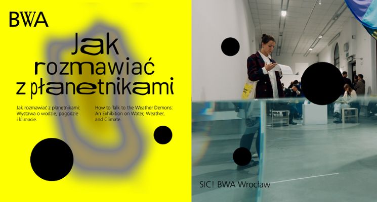Plakat Jak rozmawiać z płanetnikami – czwartkowe oprowadzania w SIC!
