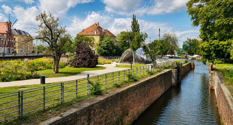 Plakat „Wrocław – Wenecja Północy! Nieznane zakątki Starego Miasta”, wycieczka szlakiem zabytków Odry