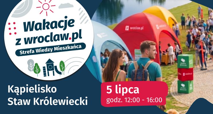 Plakat Wakacje z wroclaw.pl na Maślicach!