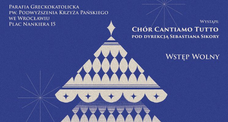 Plakat „Kolędujmy się" – koncert kolęd chóru Cantiamo Tutto