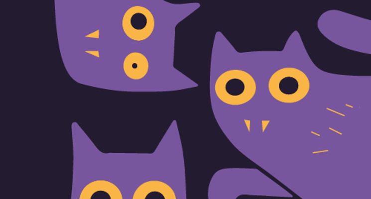 Plakat Halloween w bibliotece [warsztaty dla dzieci]
