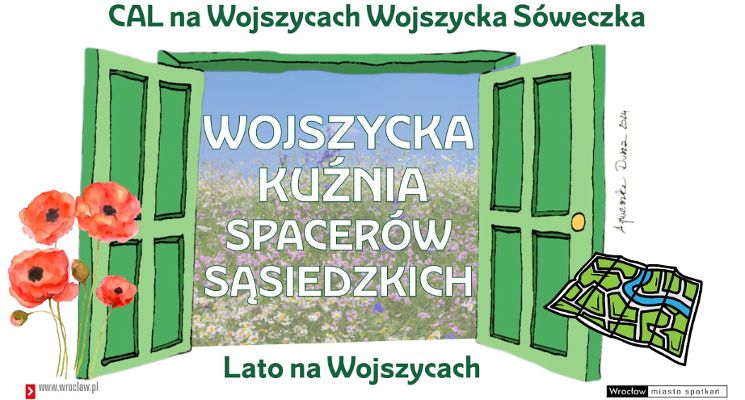 Plakat Wojszycka kuźnia spacerów sąsiedzkich