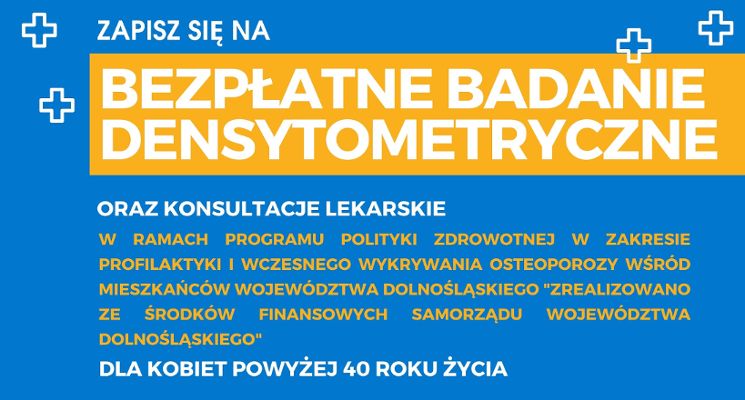 Plakat Bezpłatne Badania w Kierunku Osteoporozy