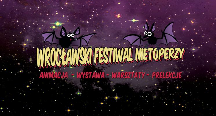 Plakat Wrocławski Festiwal Nietoperzy w Czasoprzestrzeni
