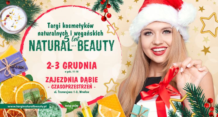 Plakat Natural Beauty - targi kosmetyków naturalnych i wegańskich