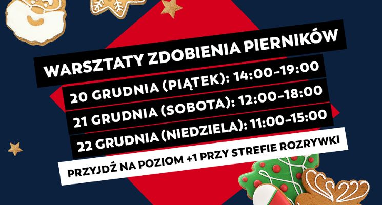 Plakat Warsztaty zdobienia pierników w Galerii Dominikańskiej