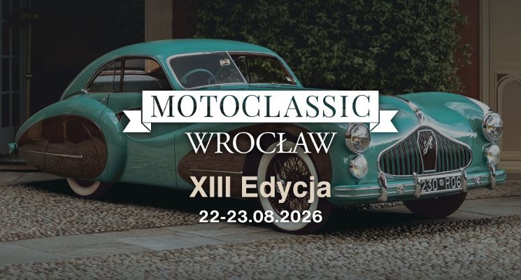 Plakat MotoClassic Wrocław - XIII edycja wydarzenia dla fanów klasycznej motoryzacji