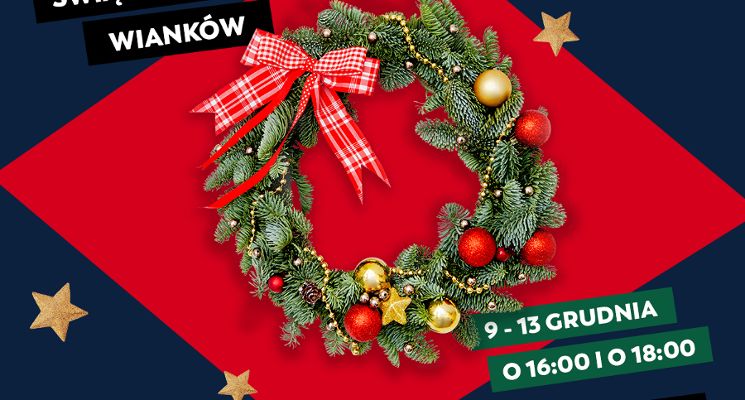 Plakat Warsztaty tworzenia wianków świątecznych