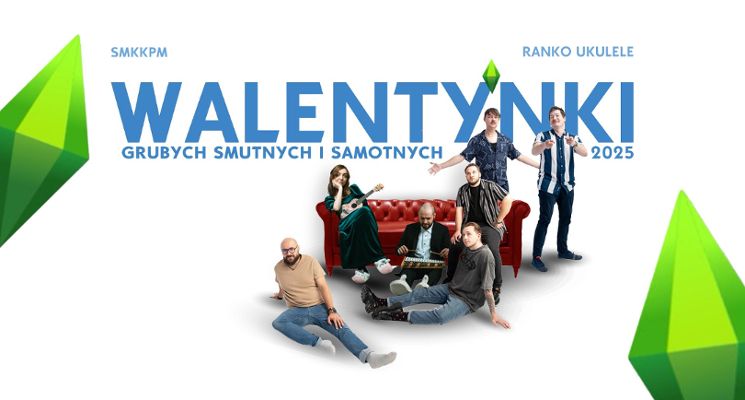 Plakat Walentynki Grubych, Smutnych i Samotnych - SMKKPM + Ranko Ukulele