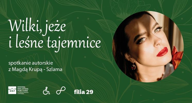 Plakat Spotkanie autorskie z Magdą Krupą-Szlamą