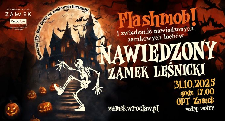 Plakat Halloween w Zamku