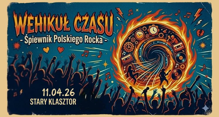 Plakat WEHIKUŁ CZASU – Śpiewnik Polskiego Rocka