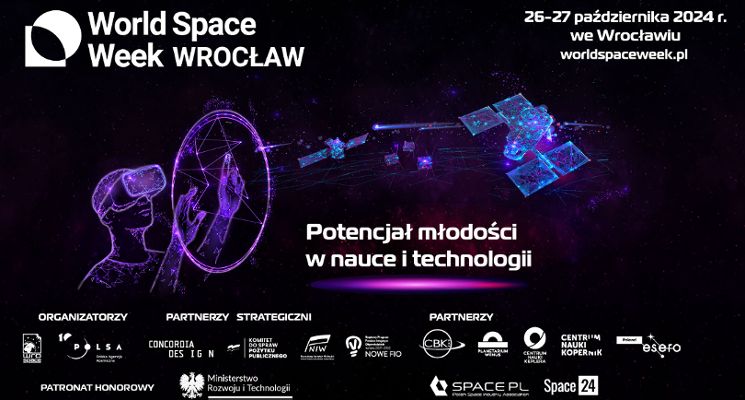 Plakat World Space Week Wrocław 2024