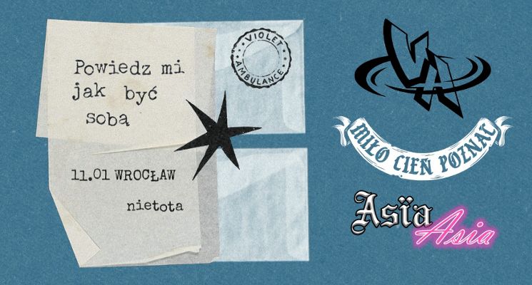 Plakat Violet Ambulance, Jonasz Gubera i AsiaAsia [koncert]