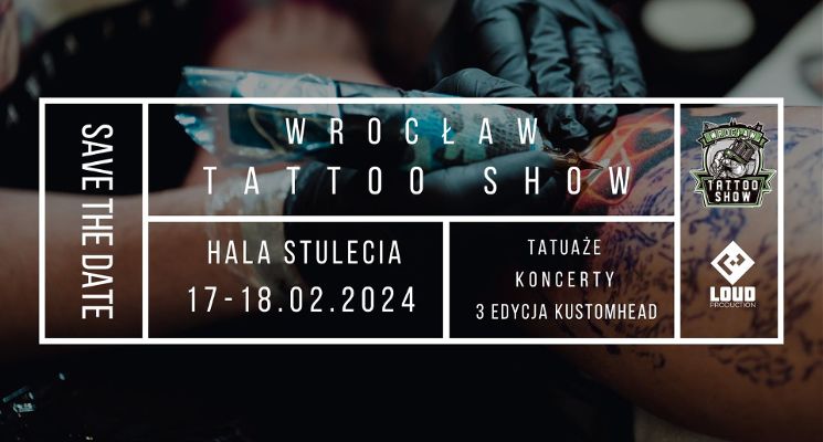 Plakat Wrocław Tattoo Show 2024 - konwent tatuażu