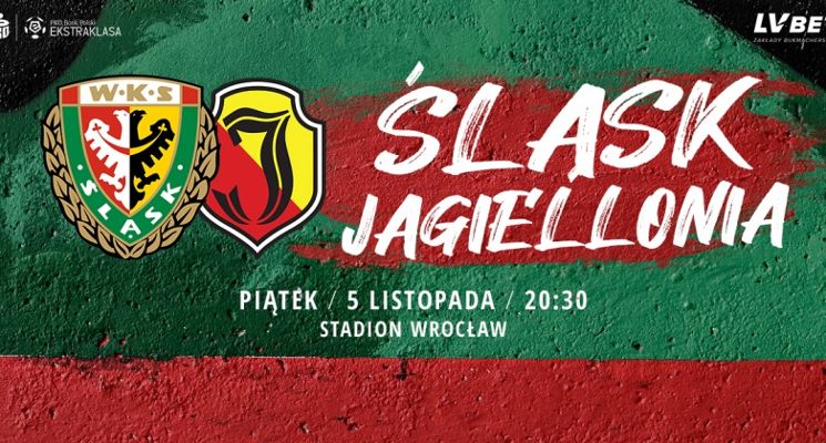Plakat Ekstraklasa: Śląsk Wrocław vs. Jagiellonia Białystok