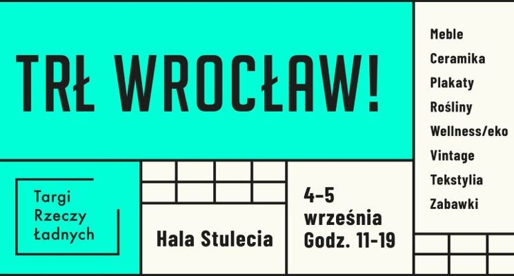 Plakat Targi Rzeczy Ładnych we Wrocławiu