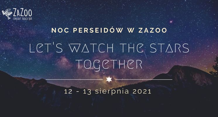 Plakat Noc Perseidów w ZaZoo
