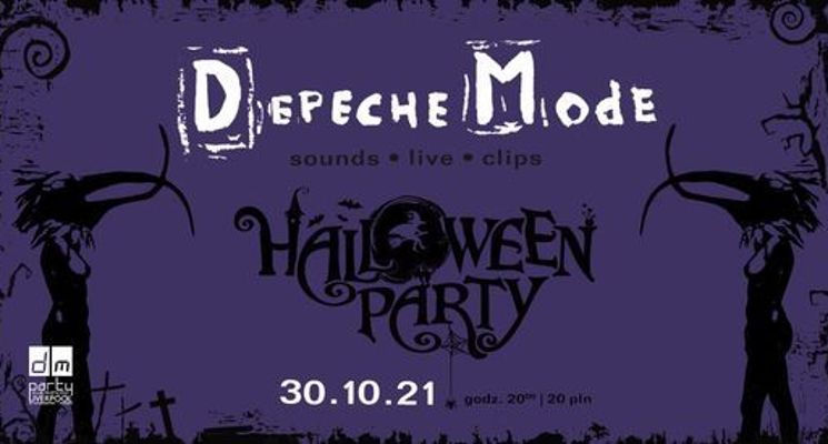 Plakat Depeche Mode.  Halloween Party
