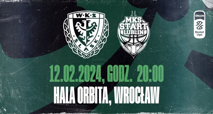 Plakat WKS Śląsk Wrocław vs Polski Cukier Start Lublin