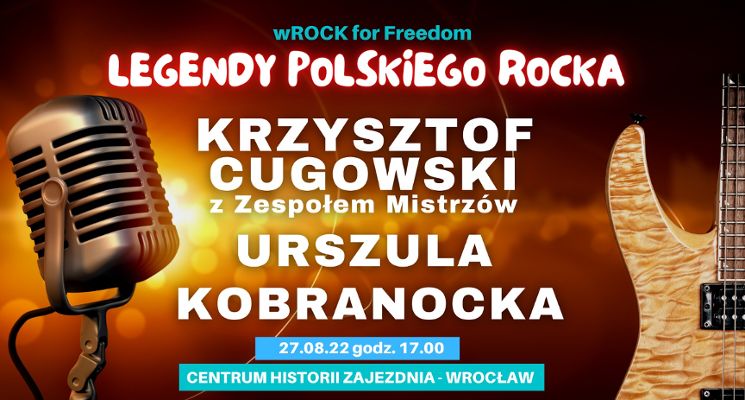 Plakat wROCK for Freedom: Legendy polskiego rocka