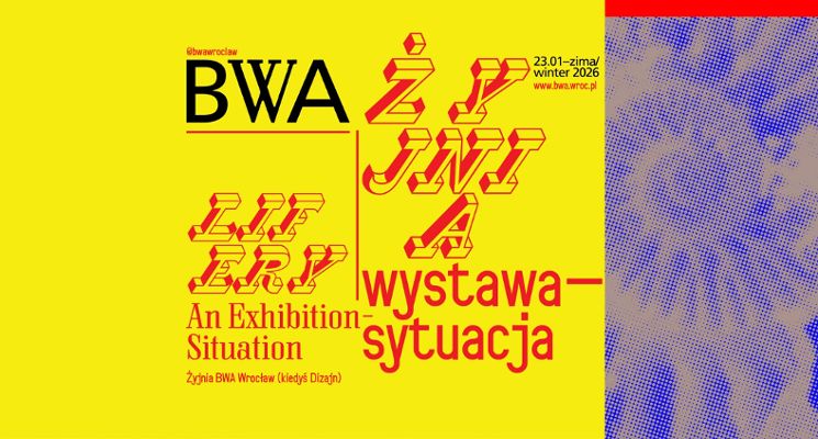 Plakat Żyjnia: wystawa-sytuacja