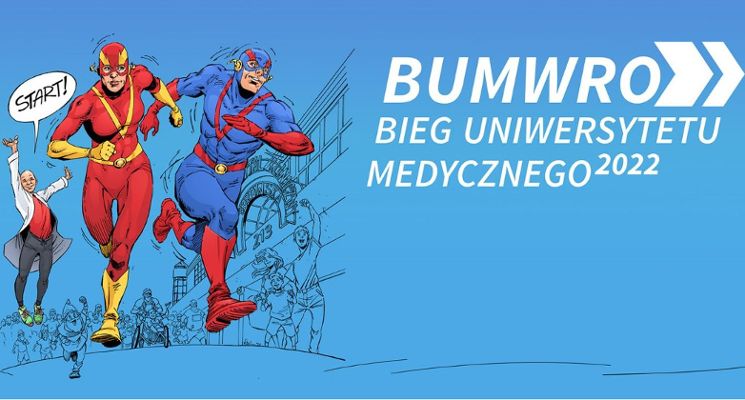 Plakat BUMWRO2022: Bieg Uniwersytetu Medycznego