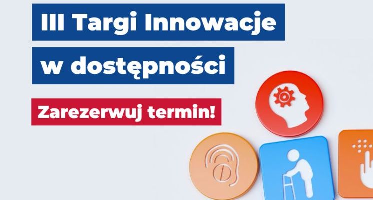 Plakat III Targi Innowacje w dostępności