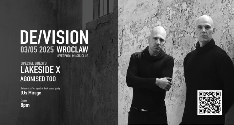 Plakat DE/VISION plus special guest Lakeside X