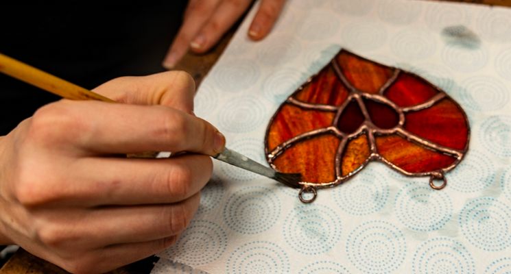 Plakat Sobota na warsztat | witraż