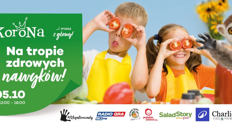Plakat Na tropie zdrowych nawyków w CH Korona