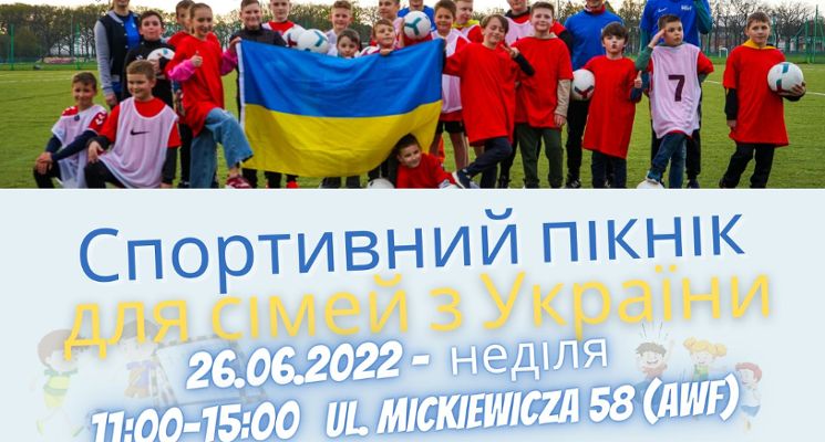 Plakat Wielki piknik dla rodzin z Ukrainy