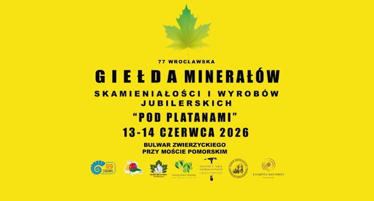 Plakat Giełda Minerałów "Pod Platanami"