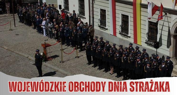 Plakat Wojewódzkie Obchody Dnia Strażaka