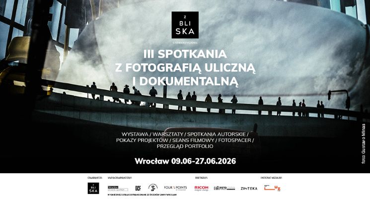 Plakat III edycja Z Bliska – Spotkania z Fotografią Uliczną i Dokumentalną