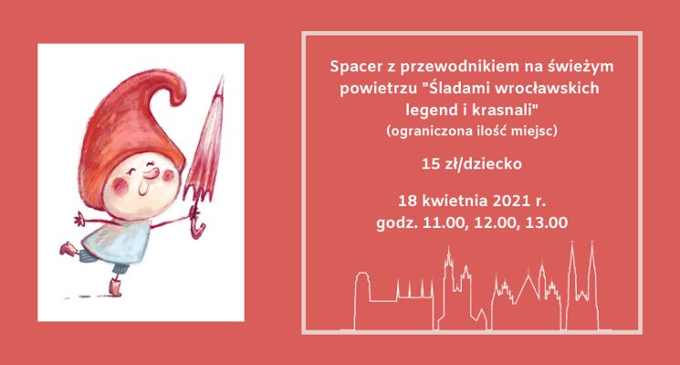 Plakat Spacer śladami wrocławskich legend i krasnali