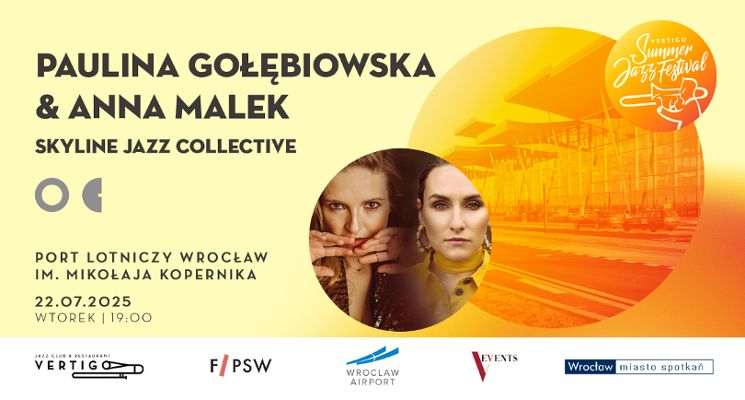 Plakat Paulina Gołębiowska & Anna Malek Skyline Jazz Collective [Vertigo Summer Jazz Festival 2025]
