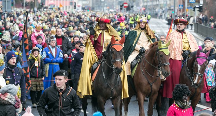 Plakat Orszak Trzech Króli i wspólne kolędowanie z Arką Noego