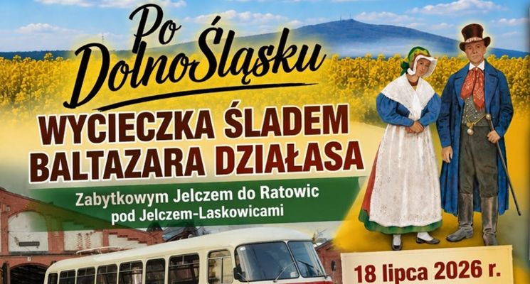 Plakat Wycieczka śladem Baltazara Działasa do Ratowic