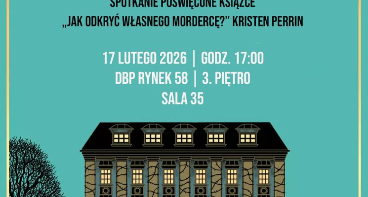 Plakat Dyskusyjny Klub Kryminału "Zbrodnia we wtorek"